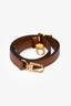 Louis Vuitton Brown Monogram Leather 'Loop Hobo' Bag With Strap + Pouch