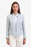 Sandro Blue Denim Clasp Jacket Size 40