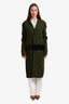 Haider Ackerman Green/Black Linen Nylon Coat Estimated Size S/M