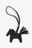 Hermès 2022 Black So Black Leather Rodeo PM Bag Charm