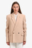 Wardrobe N.Y.C Beige Virgin Wool Oversized 'HB' Blazer Size S