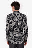 Roberto Cavalli Black/White Printed Cotton Button Down Size 48 Mens