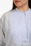 Sofie D'Hoore Blue Cotton Striped Long Sleeve Top Size 44