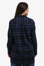 Golden Goose Blue Check Flannel Button-Up Top Size L