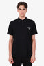 Prada Black Triangle Logo Polo Shirt Size XXXL Mens