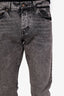 Saint Laurent Grey Washed Denim Straight Leg Jeans Size 33 Mens