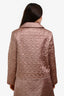 Maison Margiela Rose Bronze Quilted Satin Crop Jacket Size 40