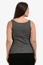 Yohji Yamamoto Black/White Houndstooth Wool Sleeveless Top Size M