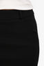 Roberto Cavalli Black Wool Midi Skirt Size L