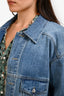 Tibi Blue Denim Oversized Jacket Size M