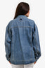 Tibi Blue Denim Oversized Jacket Size M
