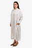 Jil Sander White/Blue Striped Shirt Dress Size 38