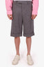 Gucci Grey Wool-Blend Trouser Shorts Size 48 Mens