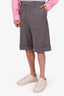 Gucci Grey Wool-Blend Trouser Shorts Size 48 Mens