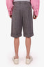 Gucci Grey Wool-Blend Trouser Shorts Size 48 Mens