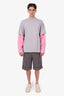 Gucci Grey Wool-Blend Trouser Shorts Size 48 Mens