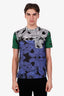 Versace Black/Blue Cotton 'Baroque' T-Shirt Size M Mens