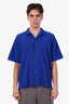 Issey Miyake Blue July Short Sleeve Men's Shirt Size 3