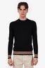 Burberry Black Wool Icon Striped Sweater Size M Mens