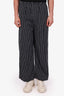 Balenciaga Black/White Striped Poplin Lounge Pants Size 44