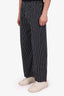 Balenciaga Black/White Striped Poplin Lounge Pants Size 44