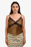 Brigette Herskind Khaki Jonna Lace Tank Top Size 36
