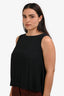 Nina Ricci Vintage Black Silk Tank Top Size 38
