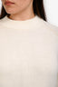 Rosetta Getty Cream Cotton Blend Knit Sweater Size L