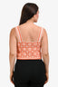 Maje Orange Crochet Floral Tank Top Size 3
