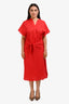 Vince Red Caftan Dress Size M