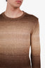 Ralph Lauren Purple Label Ombre Brown Silk Linen Knit Sweater Size XS Mens