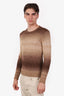Ralph Lauren Purple Label Ombre Brown Silk Linen Knit Sweater Size XS Mens