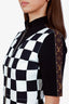 Louis Vuitton 2020 Black/White Checkered Monogram Trimmed Mini Dress Size 40