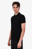 Tom Ford Black Cotton Knit Polo Shirt Size 48 Mens