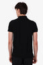Tom Ford Black Cotton Knit Polo Shirt Size 48 Mens