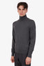 Tom Ford Grey Wool Turtleneck Knit Sweater Size 48 Mens