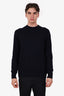 Loro Piana Navy Cashmere Crewneck Sweater Size 52 Mens