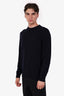 Loro Piana Navy Cashmere Crewneck Sweater Size 52 Mens