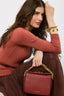 Alexander McQueen Red Grain Calfskin Box Crossbody Bag