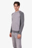 Loro Piana Grey Cotton Knit Hoodie Size S Mens