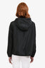 Prada 2024 Black Re-Nylon Hooded Windbreaker Jacket Size 44