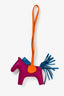 Hermès Purple/Orange/Teal Leather Rodeo PM Charm