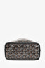 Goyard 2024 Black Goyardine Coated Canvas Mini Anjou Tote Bag with Pouch