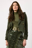 Smythe Green Wool Single Breasted Cropped Blazer Size 4