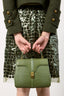 Celine 2020 Light Khaki Green Lizard '16' Top Handle Bag with Strap