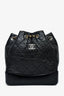 Pre-loved Chanel™ 2021+ Black Leather Two Tone Gabrielle Backpack