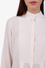 Alexander McQueen Cream Silk Ruffled Mini Dress Size 42