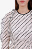 Erdem White/Black Polka-dot Ruffle Trimmed Mini Dress Size 2