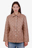 Burberry Camel Nylon Quilted Jacket Size M