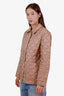 Burberry Camel Nylon Quilted Jacket Size M
